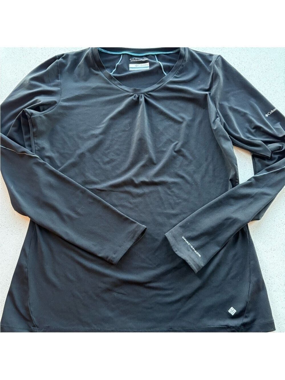 Columbia Women's Black Long Sleeve Top - Omni-wick and shade
